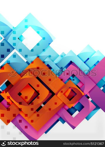 Vector square template background. Vector square template background design