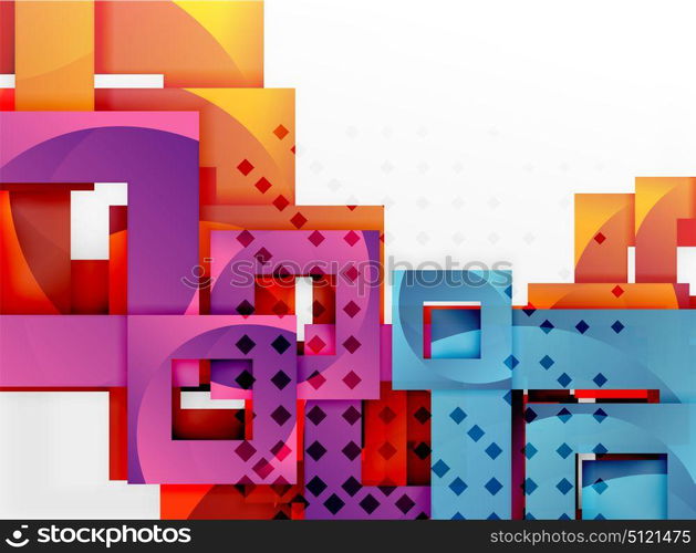 Vector square template background. Vector square template background design