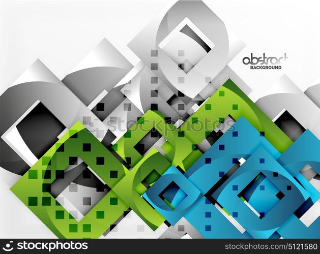 Vector square template background. Vector square template background design