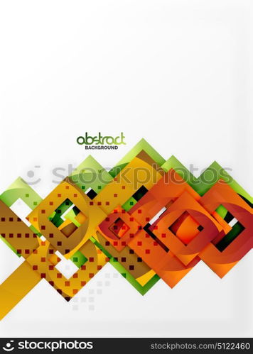 Vector square template background. Vector square template background design
