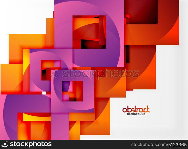 Vector square template background. Vector square template background design