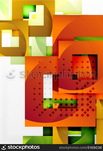 Vector square template background. Vector square template background design