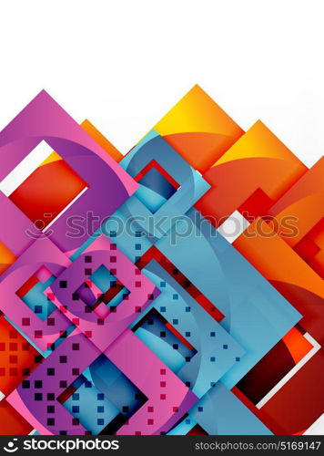 Vector square template background. Vector square template background design