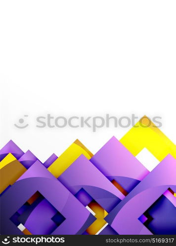 Vector square template background. Vector square template background design