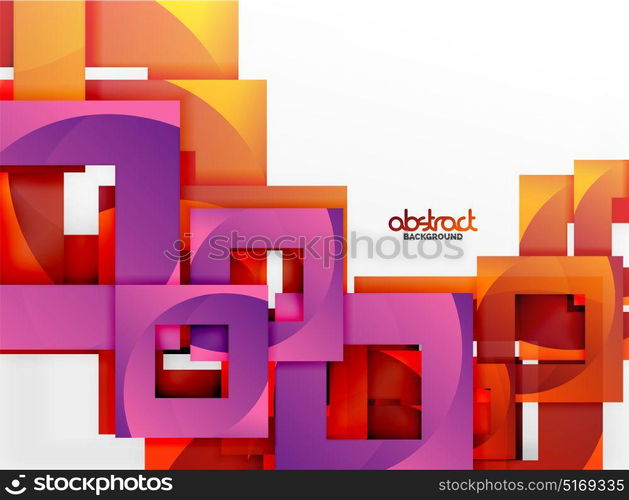 Vector square template background. Vector square template background design