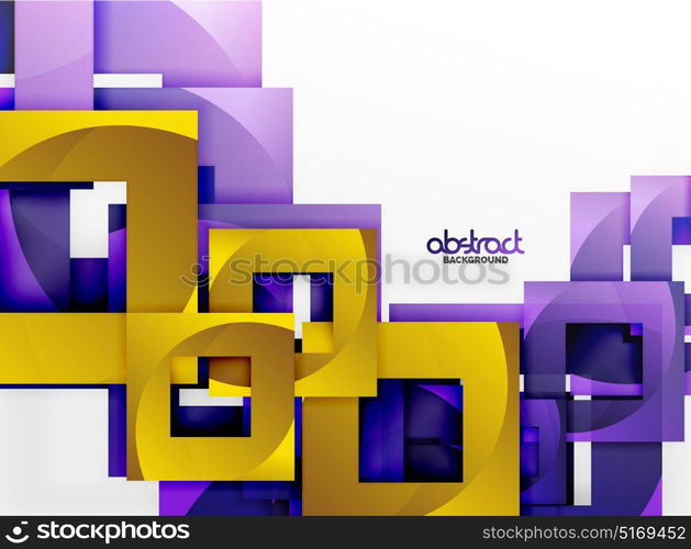 Vector square template background. Vector square template background design