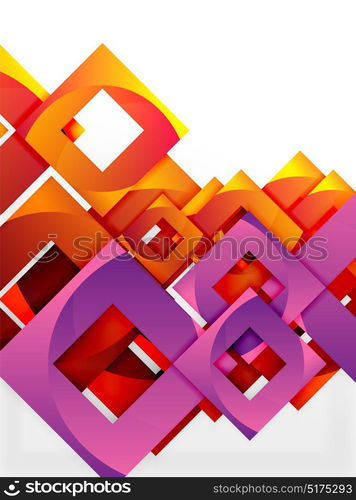 Vector square template background. Vector square template background design