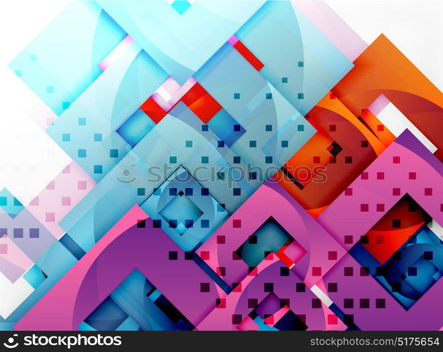 Vector square template background. Vector square template background design