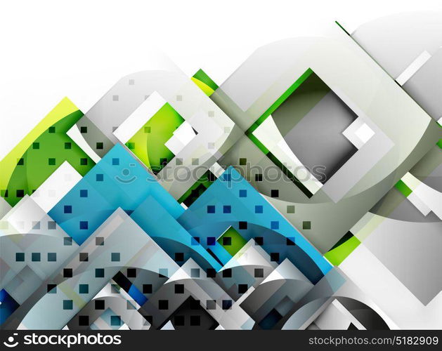 Vector square template background. Vector square template background design