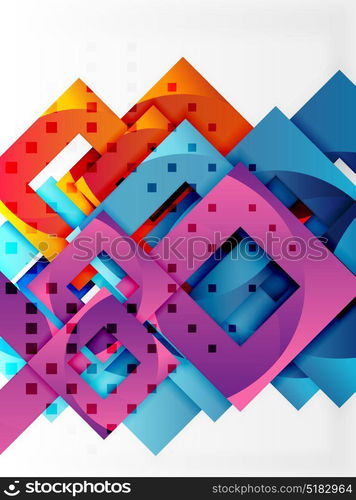 Vector square template background. Vector square template background design