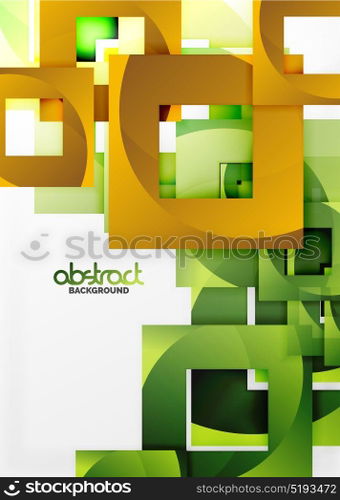 Vector square template background. Vector square template background design