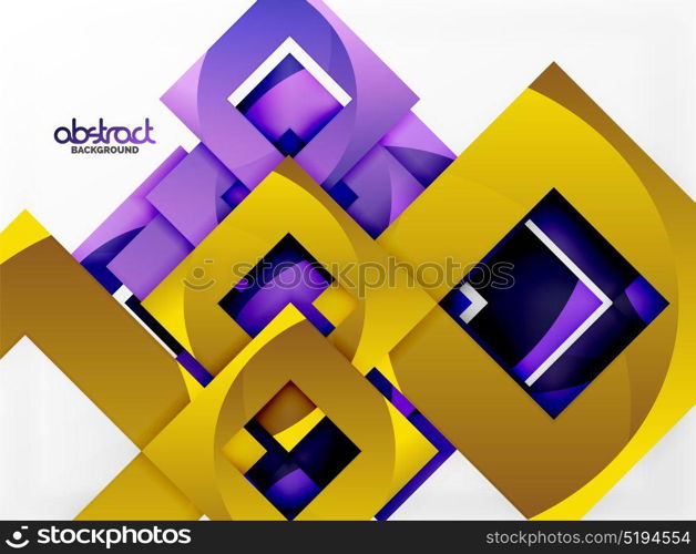 Vector square template background. Vector square template background design