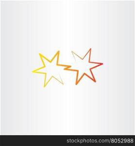 vector star icon sign illustration element