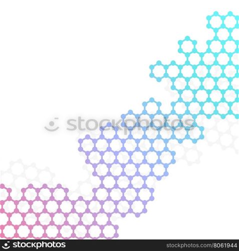 Vector structure molecule of DNA and neurons. Vector structure molecule of DNA and neurons on white background