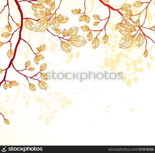 vector summer background with floral