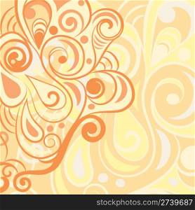 vector summer floral abstract background