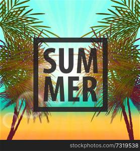 Vector summer party poster background