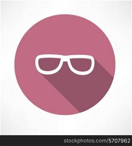 Vector Sunglasses Icon Flat modern style vector illustration