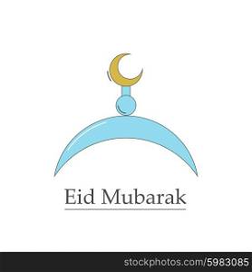 Vector symbol of the Muslim Eid Mubarak. Vector symbol of the Muslim Eid Mubarak.
