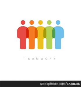 Vector teamwork concept illustration . teamwork concept illustration