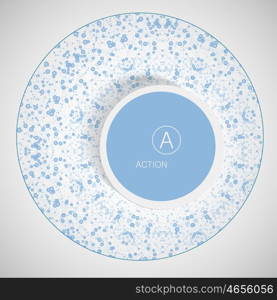 Vector technology concept. Connected Lines and dots. Background for medicine, connect, network, technology.