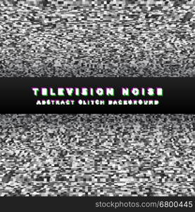 vector television noise black perspective abstract pixels glitch modern decoration background&#xA;