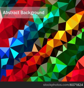Vector template flyer form with colorful abstract geometric patterns art style details