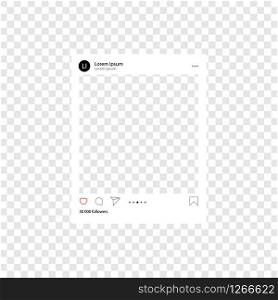 vector template image for social network on background
