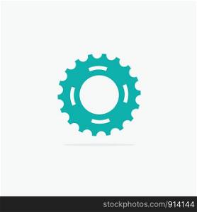 vector template Infographic with gear chain. Heart infographic, Gear infographic