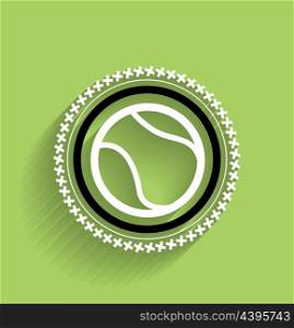 Vector tennis ball icon flat modern icon