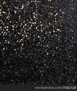 Vector texture splatters. Vector splatters on a black background, texture dirty background