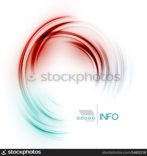 Vector textured elegant smooth swirl