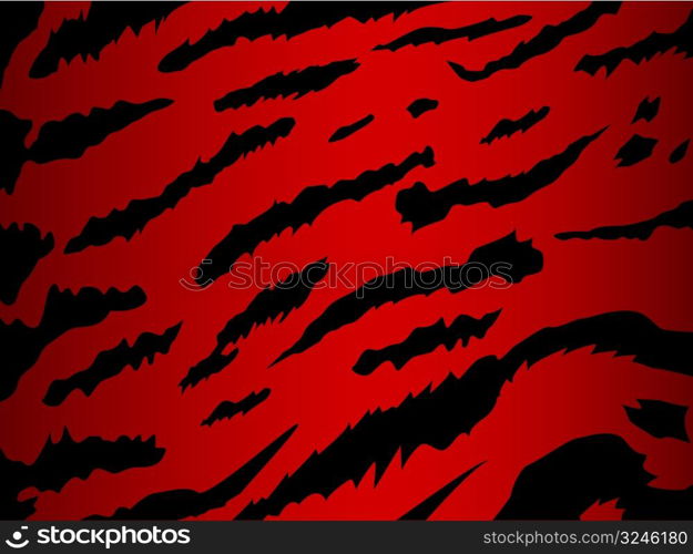 vector tiger skin background in red backgrounds