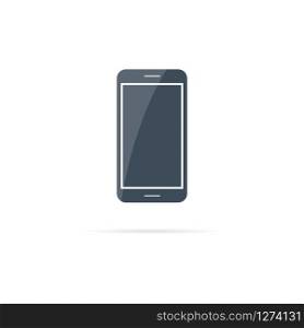 Vector touch modern smartphone icon in flat style
