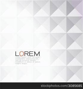 Vector transparency and fade triangle background with space for text. Modern geometric background for business or technology presentation.