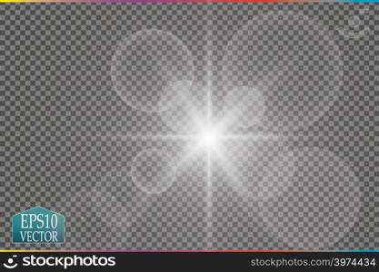 Vector transparent sunlight special lens flare light effect. Vector. Vector transparent sunlight special lens flare light effect.