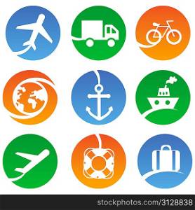 Vector transport icons