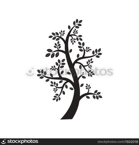 Vector Tree Simple Silhouette Symbol Nature Ecology Element