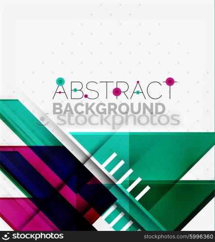 Vector triangle background. Vector triangle background with shadow effects