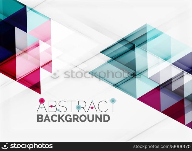 Vector triangle background. Vector triangle background with shadow effects