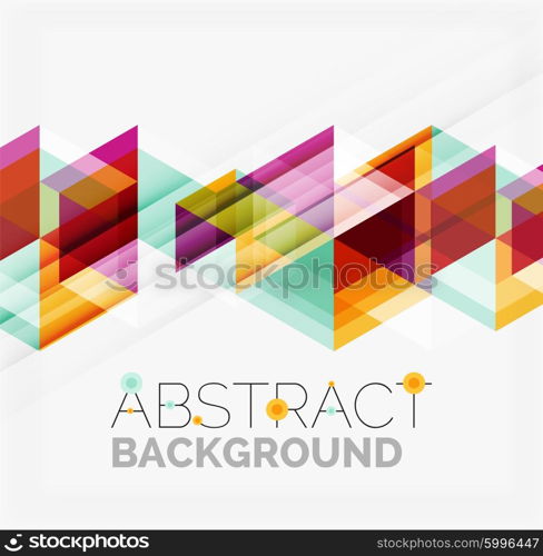 Vector triangle background. Vector triangle background with shadow effects