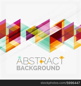 Vector triangle background. Vector triangle background with shadow effects