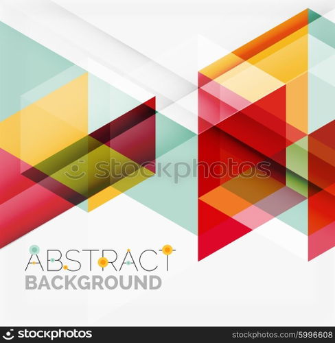 Vector triangle background. Vector triangle background with shadow effects