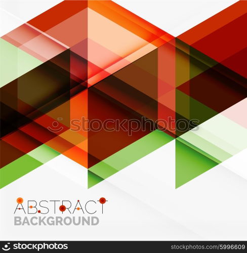 Vector triangle background. Vector triangle background with shadow effects
