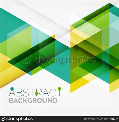 Vector triangle background. Vector triangle background with shadow effects
