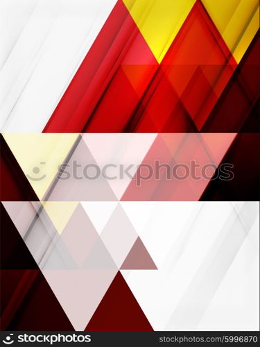 Vector triangle background. Vector triangle background with shadow effects