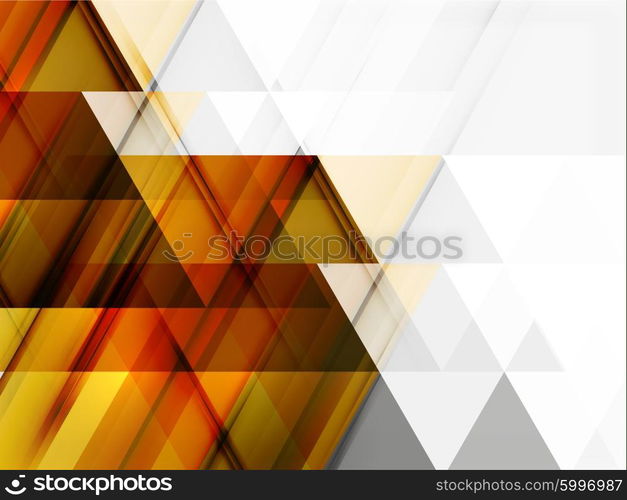 Vector triangle background. Vector triangle background with shadow effects