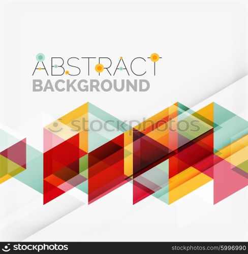 Vector triangle background. Vector triangle background with shadow effects