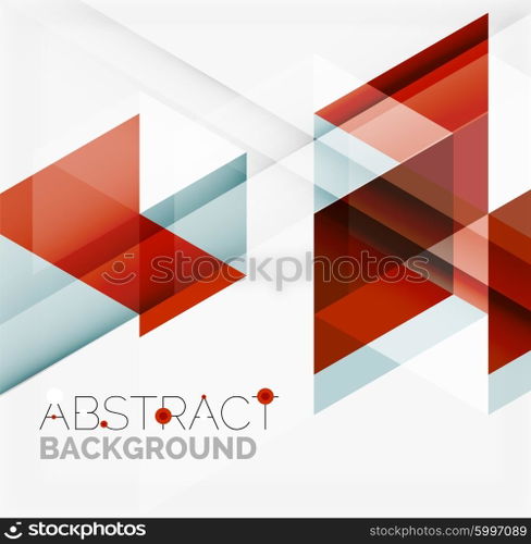 Vector triangle background. Vector triangle background with shadow effects