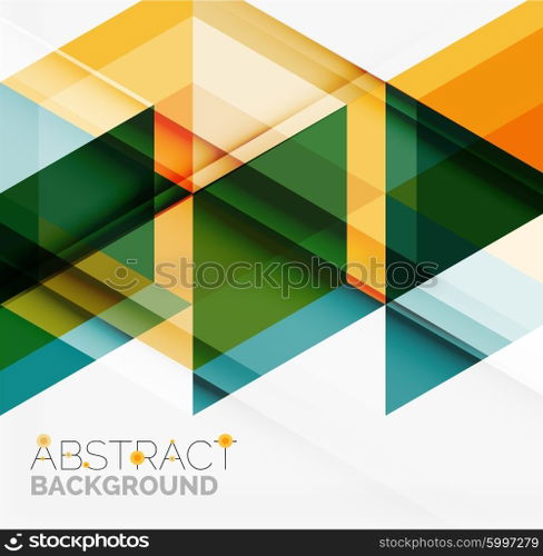Vector triangle background. Vector triangle background with shadow effects